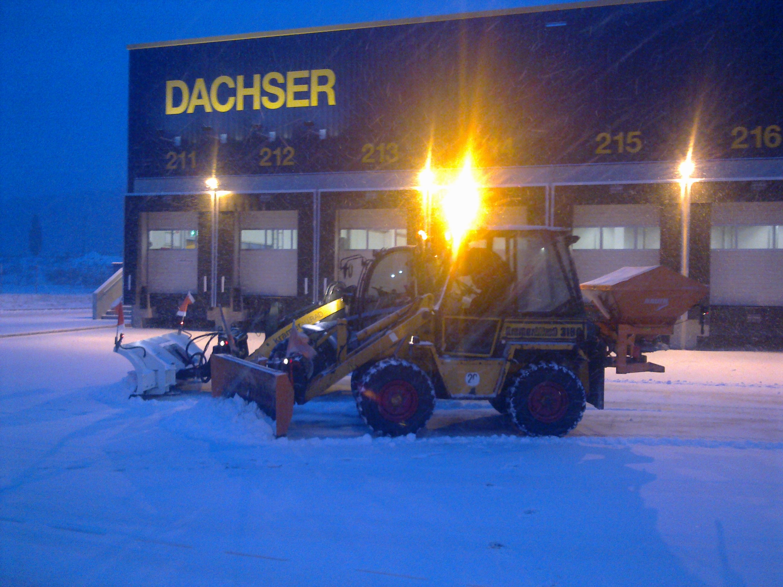 Beide Radlader im Einsatz